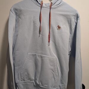 Light Blue Hoodie with Embroidered Logo